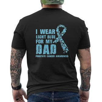 I Wear Light Blue For My Dad Blue Ribbon Mens Back Print T-shirt | Mazezy DE