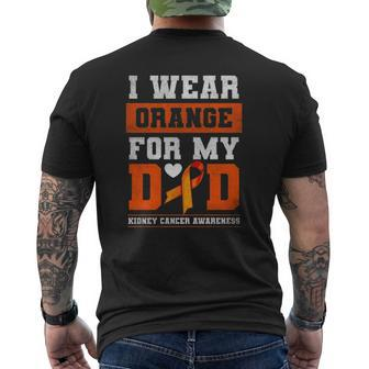 I Wear Orange For My Dad Kidney Cancer Awareness Mens Back Print T-shirt | Mazezy