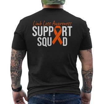 We Wear Orange Limb Loss Awareness Ampu Support Squad Men's T-shirt Back Print - Seseable