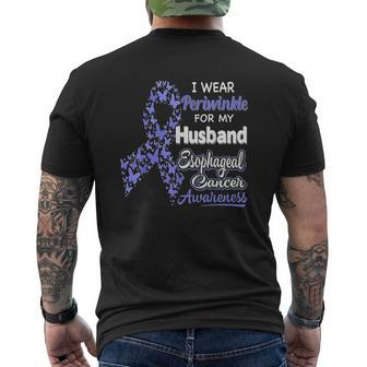 I Wear Periwinkle For My Husband Mens Back Print T-shirt - Thegiftio UK