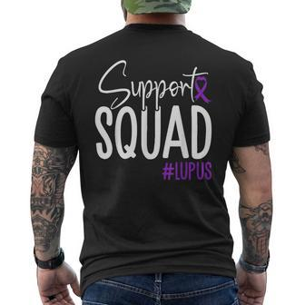 We Wear Purple Lupus Awareness Support Squad Men's T-shirt Back Print - Thegiftio UK