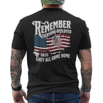 We Wear Red Friday Military Support Our Troops Deployment Men's T-shirt Back Print | Mazezy DE