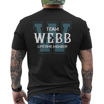 Webb Shirts Team Webb Lifetime Member Name Shirts Mens Back Print T-shirt - Thegiftio UK