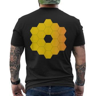 Webb Space Telescope Mirror Science Universe Jwst Men's T-shirt Back Print - Thegiftio UK