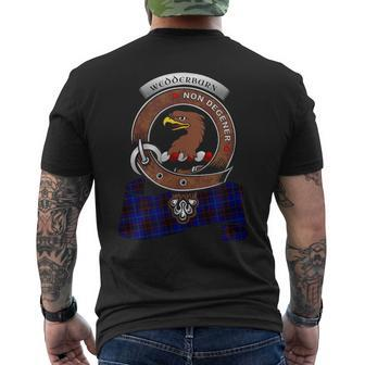 Wedderburn Scottish Clan Badge & Tartan Men's T-shirt Back Print - Seseable