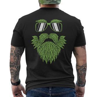 Weed Beard Face Marijuana Cannabis Irish Hipster Men's T-shirt Back Print - Monsterry UK