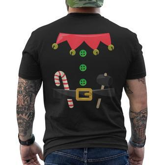 Weihnachtself Kostüm Wichtel Elf Lustige Weihnacht T-Shirt mit Rückendruck - Seseable