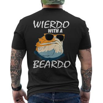 Weirdo With A Beardo Bearded Dragon Beardie Lover Men's T-shirt Back Print - Monsterry CA