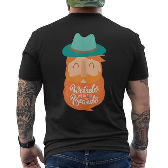 Weirdo With The Beardo Ginger Beard Men's T-shirt Back Print - Monsterry DE