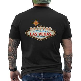 Welcome To Las Vegas Classic Sign Mens Back Print T-shirt - Thegiftio UK