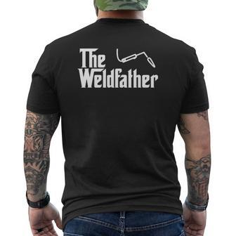 The Weld Father Welding Welder Mens Back Print T-shirt | Mazezy