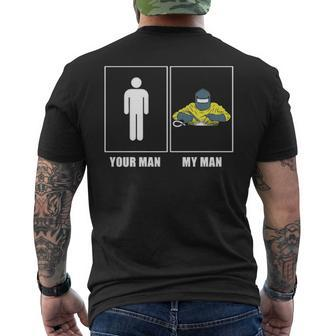 Welder Welding Your Man My Man Men's T-shirt Back Print | Mazezy