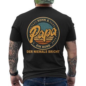 Weltbester Papaatertag Sohnater T-Shirt mit Rückendruck - Geschenkecke