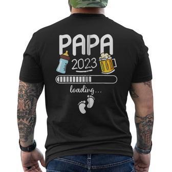 Werdende Papa Geschenk Für Werdendeater Papa 2023 Loading Kapuzenjacke T-Shirt mit Rückendruck - Geschenkecke