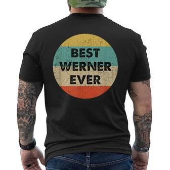 Werner First Name T-Shirt mit Rückendruck - Seseable