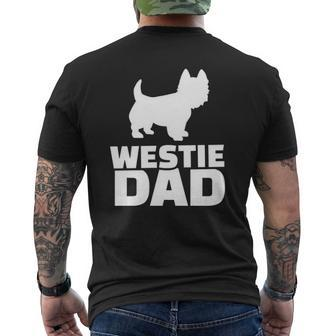 Westie Dad Dog Lover Mens Back Print T-shirt | Mazezy