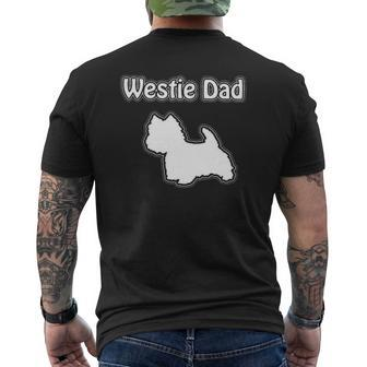 Westie Westie Dad Dog Dad Mens Back Print T-shirt | Mazezy DE