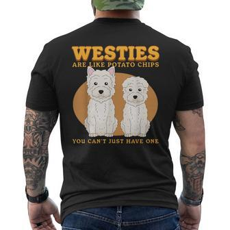 Westies Are Like Westie Dog Owner West Highland Terrier Men's T-shirt Back Print - Monsterry