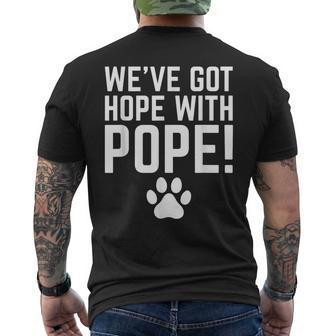 We've Got Hope With The Pope Kentucky Paw Print Men's T-shirt Back Print | Mazezy DE