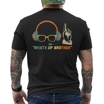 Whats Up Brother Sketch Streamer Whats Up Brother Men's T-shirt Back Print | Mazezy DE