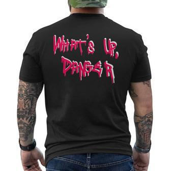 What's Up Danger Superhero Attitude T Men's T-shirt Back Print - Monsterry DE