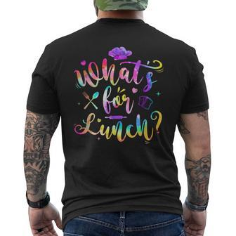 Whats For Lunch Lunch Lady Men's T-shirt Back Print - Seseable
