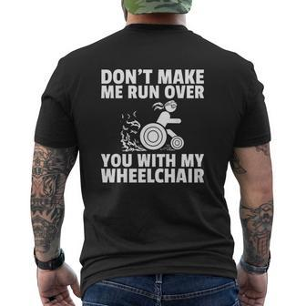 Wheelchair Disability Handicap Mens Back Print T-shirt - Thegiftio UK