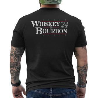 Whiskey 24 And Bourbon Men's T-shirt Back Print - Seseable
