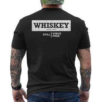 Whiskey Still Virus Free Born 1494 Scotland Drinking Gear Men's T-shirt Back Print - Monsterry