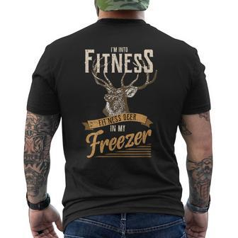 Whitetail Buck Deer Hunting Season I'm Into Fitness Men's T-shirt Back Print - Monsterry UK