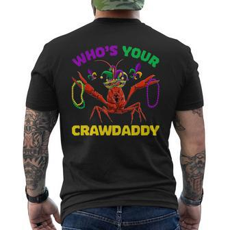 Who's Your Crawdaddy Crawfish Mardi Gras Women Men's T-shirt Back Print - Monsterry AU