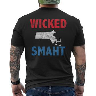 Wicked Smaht Boston Men's T-shirt Back Print - Monsterry CA