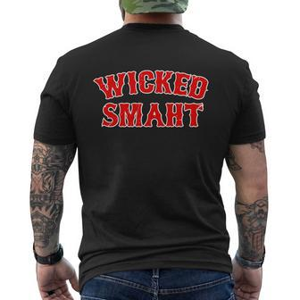Wicked Smaht Smart Boston Massachusetts Mens Back Print T-shirt - Thegiftio UK