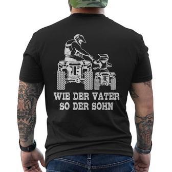 Wie Der Fater So Der Shn Papa Quad Driver Atv T-Shirt mit Rückendruck - Geschenkecke