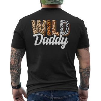 Wild Daddy Zoo Born Two Be Wild B-Day Safari Jungle Animal Men's T-shirt Back Print - Monsterry UK