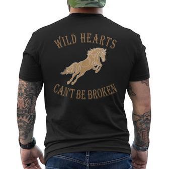 Wild Heart Can't Be Broken T Men's T-shirt Back Print - Monsterry CA