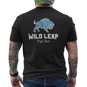 Wild Leap Brew Co Craft Beer Mens Back Print T-shirt - Thegiftio