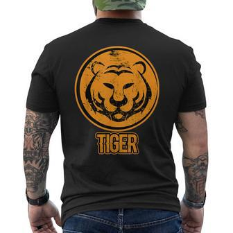 Wildlife Animal Tigercat Sun Tiger Men's T-shirt Back Print - Monsterry DE