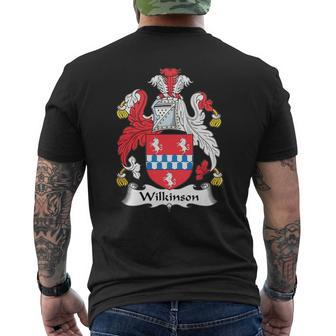 Wilkinson Family Crest Scottish Family Crests Mens Back Print T-shirt - Seseable