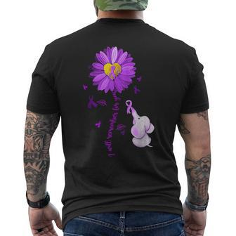 I Will Remember For You Elephant Alzheimer's Awareness Mens Back Print T-shirt - Thegiftio UK