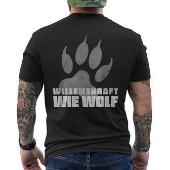 Willenskraft Wie Wolf In Wildnis In 7 Vs Kanada T-Shirt mit Rückendruck - Seseable