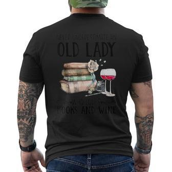 And Wine Men's T-shirt Back Print | Mazezy