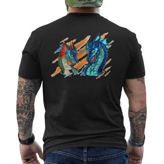 Wing Of Fires Legends Fathom Darkstalker Clearsight Men's T-shirt Back Print - Seseable