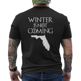 Winter Is Not Coming Florida T Shirt Mens Back Print T-shirt - Thegiftio UK