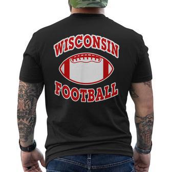 Wisconsin Football Men's T-shirt Back Print - Monsterry