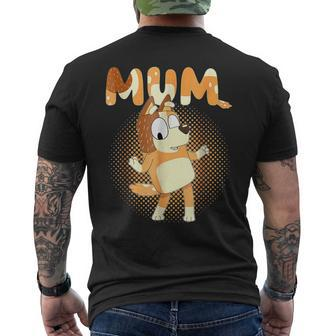 Wofathers Blüëÿs Dadmum Love Father's Day Kid Men's T-shirt Back Print - Monsterry