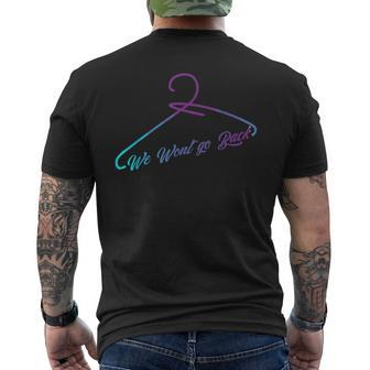 We Won't Go Back Cool Feminist Pro Choice Movement Men's T-shirt Back Print - Monsterry AU