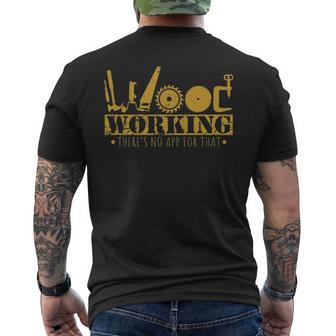 Woodworking Tools Wood Worker Humor Handyman Men's T-shirt Back Print | Mazezy