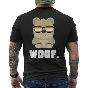 Woof Gay Bear Men's T-shirt Back Print - Monsterry