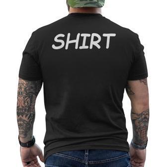 With The Word On It Message Men's T-shirt Back Print - Thegiftio UK